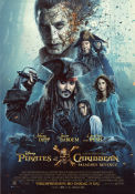 Pirates of the Caribbean: Salazar´s Revenge 2017 movie poster Johnny Depp Geoffrey Rush Javier Bardem Joachim Rönning