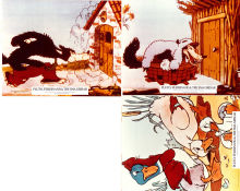Pluto Ferdinand och Tre små grisar 1971 lobby card set Three Little Pigs The Ugly Duckling