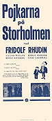 Pojkarna på Storholmen 1932 movie poster Fridolf Rhudin Anna Olin Sture Lagerwall Margit Manstad Sigurd Wallén