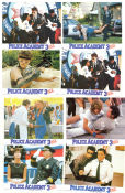 Police Academy 3: Back in Training 1986 lobby card set Steve Guttenberg Bubba Smith David Graf Jerry Paris Police and thieves