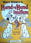 One Hundred and One Dalmatians 1961 movie poster Rod Taylor Hamilton Luske Dogs