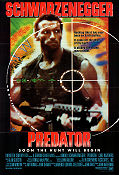 Predator 1987 movie poster Arnold Schwarzenegger Carl Weathers Kevin Peter Hall John McTiernan