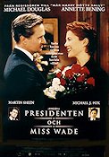 The American President 1995 movie poster Michael Douglas Annette Bening