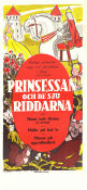 Prinsessan och de sju riddarna 1949 poster Animerat