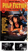 Pulp Fiction 1994 movie poster John Travolta Bruce Willis Uma Thurman Quentin Tarantino Cult movies