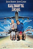 Planes Trains and Automobiles 1988 movie poster Steve Martin John Candy John Hughes Planes Travel Trains