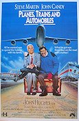 Planes Trains and Automobiles 1988 movie poster Steve Martin John Candy John Hughes Travel