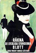 Räkna de lyckliga stunderna blott 1944 movie poster Sonja Wigert