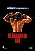 Rambo III 1988 movie poster Sylvester Stallone Richard Crenna Marc de Jonge Peter MacDonald Mountains