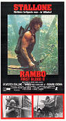 Rambo First Blood 2 1985 movie poster Sylvester Stallone Richard Crenna Charles Napier George P Cosmatos Guns weapons