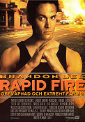 Rapid Fire 1992 movie poster Brandon Lee Powers Boothe Dwight H Little Martial arts