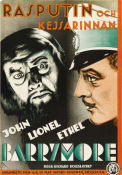 Rasputin och kejsarinnan 1932 poster John Barrymore Lionel Barrymore Ethel Barrymore Richard Boleslawski Ryssland