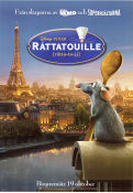 Ratatouille 2007 movie poster Brad Garrett Brad Bird Production: Pixar Animation Food and drink