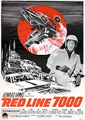 Red Line 7000 1965 movie poster James Caan Howard Hawks Cars and racing