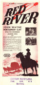 Red River 1948 poster John Wayne Montgomery Clift Joanne Dru Howard Hawks