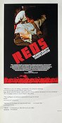 Reds 1981 movie poster Robert Redford Diane Keaton Warren Beatty Politics