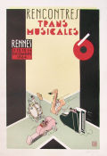 Rencontes trans musicales Rennes 1964 1984 affisch Jazz Affischkonstnär: Joost Swarte Hitta mer: Lithography Hitta mer: Signed poster