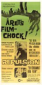 Repulsion 1965 movie poster Catherine Deneuve Ian Hendry John Fraser Roman Polanski