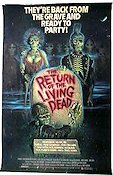 The Return of the Living Dead 1985 movie poster Clu Gulager