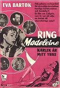 Madeleine Tel 13 62 11 1958 poster Eva Bartok Kurt Meisel