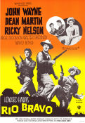 Rio Bravo 1959 poster John Wayne Dean Martin Ricky Nelson Howard Hawks