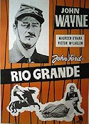 Rio Grande 1950 movie poster John Wayne Maureen O´Hara John Ford