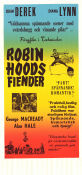 Robin Hoods fiender 1950 poster John Derek Diana Lynn George Macready Gordon Douglas Äventyr matinée