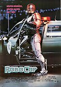 RoboCop 1987 movie poster Peter Weller Nancy Allen Dan O´Herlihy Paul Verhoeven Robots Police and thieves