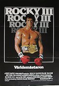 Rocky 3 1982 movie poster Sylvester Stallone Boxing