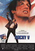 Rocky 5 1990 movie poster Sylvester Stallone Talia Shire John G Avildsen Boxing