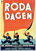 Röda dagen 1931 movie poster Erik Lindorm Sigurd Wallén Politics