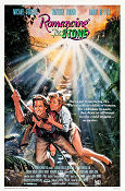 Romancing the Stone 1984 movie poster Michael Douglas Kathleen Turner Robert Zemeckis