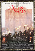 The Name of the Rose 1986 movie poster Sean Connery F Murray Abraham Jean-Jacques Annaud Writer: Umberto Eco Religion