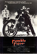 Rumble Fish 1983 movie poster Matt Dillon Mickey Rourke Nicolas Cage Francis Ford Coppola Motorcycles Cult movies Gangs