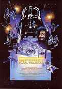 The Empire Strikes Back 1980 movie poster Mark Hamill Harrison Ford Carrie Fisher George Lucas Find more: Star Wars Spaceships