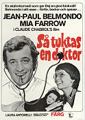 Docteur Popaul 1972 movie poster Jean-Paul Belmondo Mia Farrow Claude Chabrol