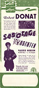 The Adventures of Tartu 1943 poster Robert Donat Harold S Bucquet