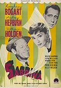 Sabrina 1955 poster Audrey Hepburn Humphrey Bogart William Holden Billy Wilder