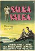 Salka Valka 1954 poster Gunnel Broström Folke Sundquist Margaretha Krook Arne Mattsson