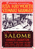 Salome 1953 movie poster Rita Hayworth Stewart Granger Charles Laughton William Dieterle Poster artwork: V Lipniunas