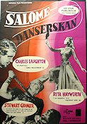 Salome 1953 movie poster Rita Hayworth Charles Laughton Stewart Granger Dance