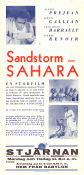 Sandstorm över Sahara 1938 poster Ketti Gallian Albert Préjean Pierre Renoir Pierre Billon