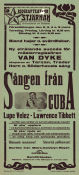 Sången från Cuba 1931 poster Lawrence Tibbett Lupe Velez Ernest Torrence WS Van Dyke Musikaler