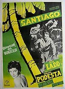 Santiago 1956 movie poster Alan Ladd Rossana Podesta