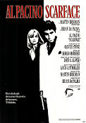 Scarface 1983 movie poster Al Pacino Michelle Pfeiffer Steven Bauer Brian De Palma Mafia