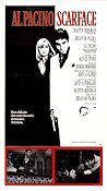 Scarface 1983 movie poster Al Pacino Michelle Pfeiffer Brian De Palma Mafia