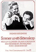 Scenes From a Marriage 1973 movie poster Liv Ullmann Erland Josephson Bibi Andersson Ingmar Bergman From TV