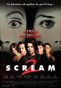 Scream 2 1997 movie poster David Arquette Courteney Cox Sarah Michelle Gellar Wes Craven