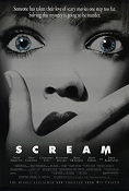 Scream 1996 movie poster David Arquette Courteney Cox Drew Barrymore Wes Craven