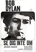 Se dig inte om 1965 movie poster Bob Dylan Smoking Rock and pop